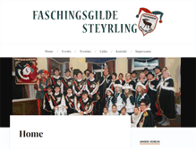 Tablet Screenshot of faschingsgilde-steyrling.com